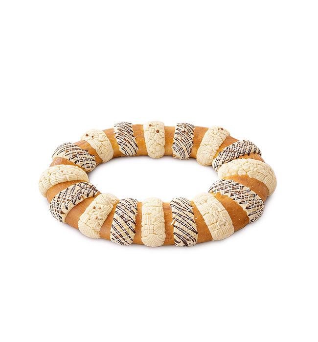 Rosca de Reyes Chica Rellena Chocolate Abuelita