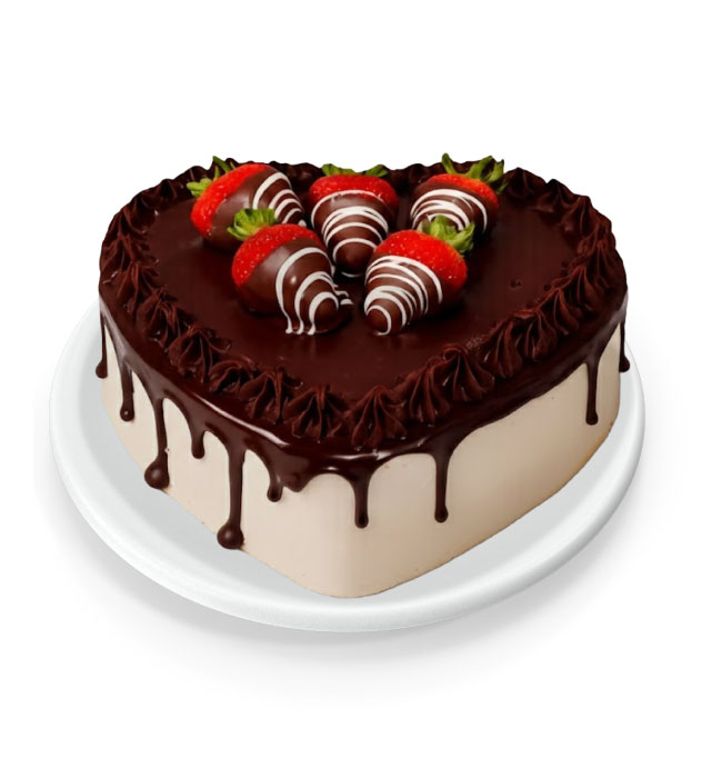 Pastel Besos de Fresa